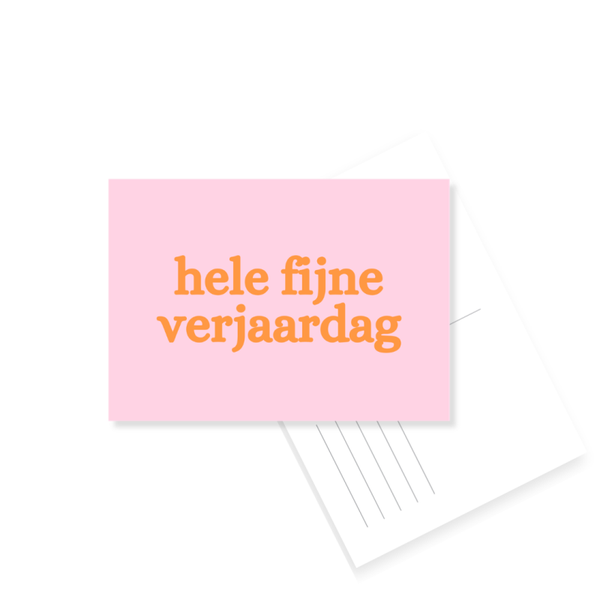 H25. Hele fijne verjaardag