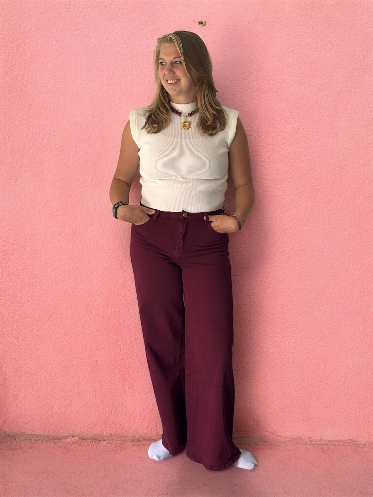 Bordeaux Stretch broek