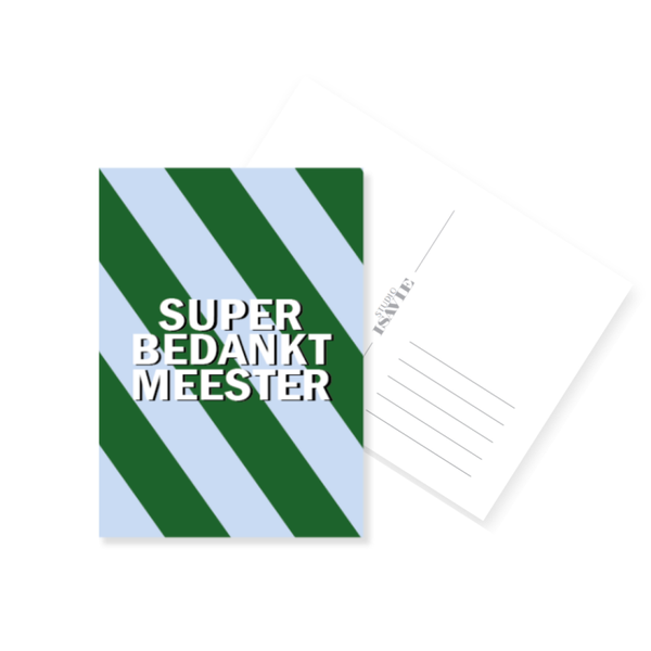 S23. Super bedankt meester
