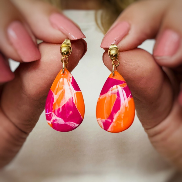 Sunset drops | Oorbellen