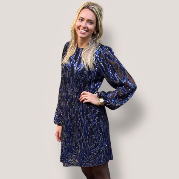 Glitterjurk | Blue