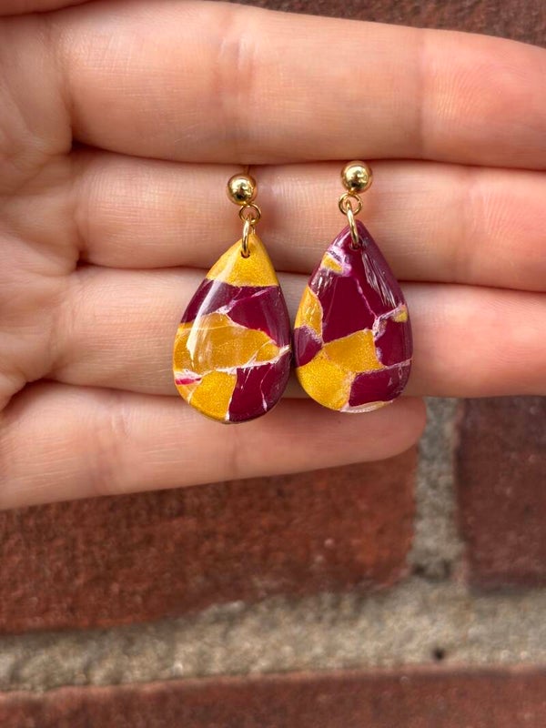 Warm sunset drops | Oorbellen