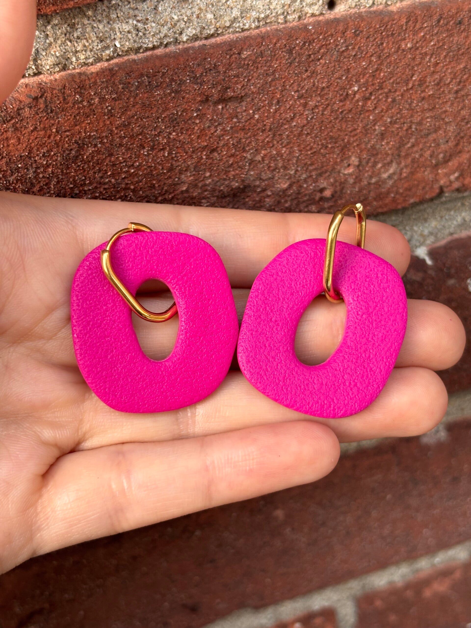 Pink Power | Oorbellen