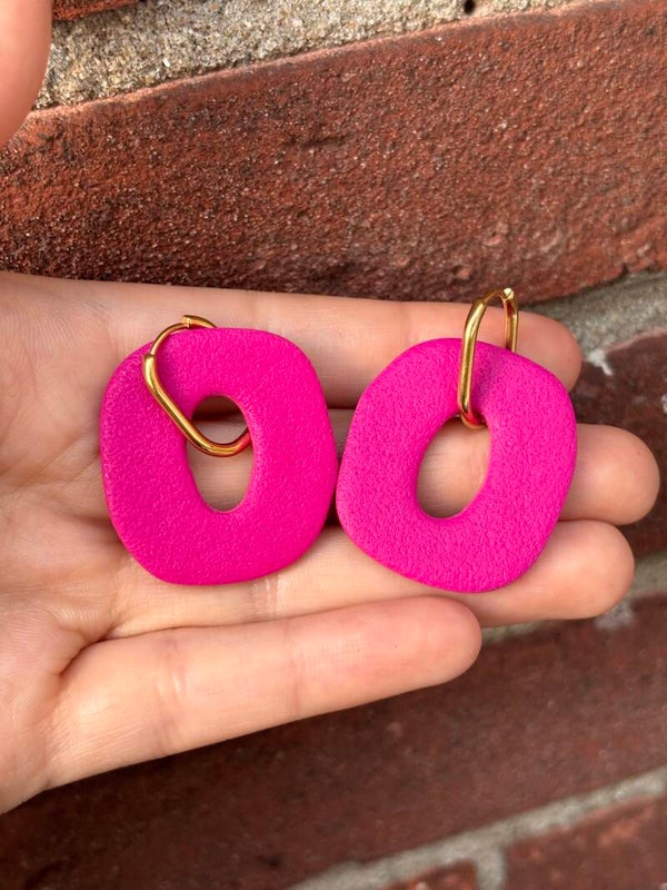 Pink Power | Oorbellen