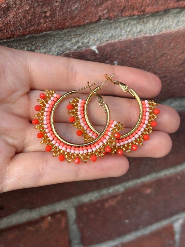 Happy Orange | Oorbellen