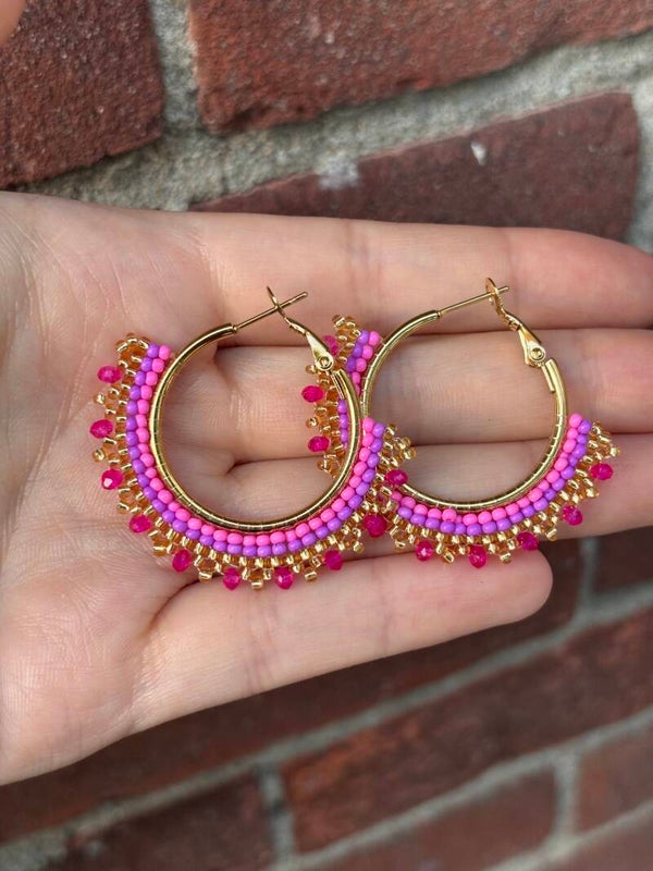 Happy Pink | Oorbellen