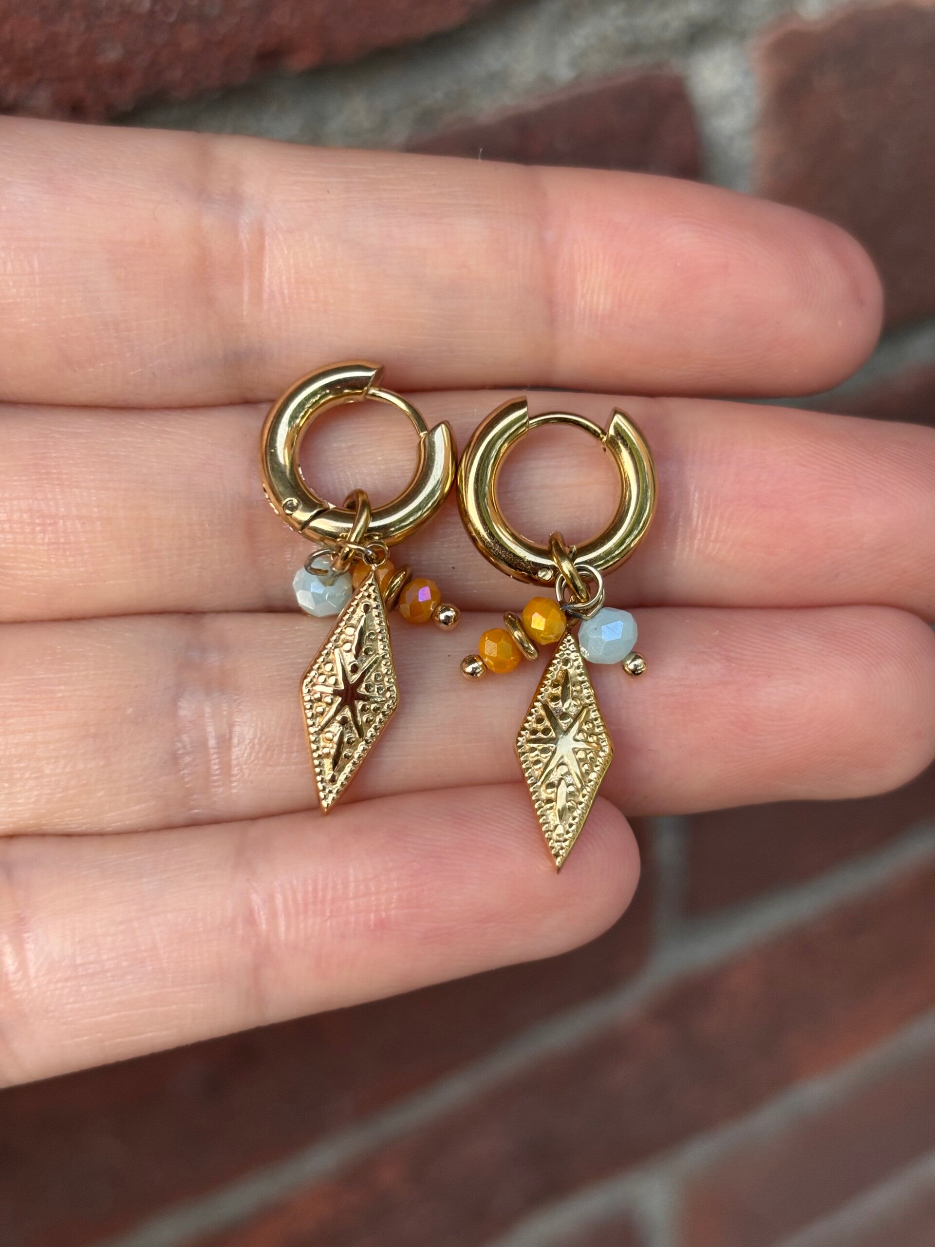 A touch of blue | Oorbellen