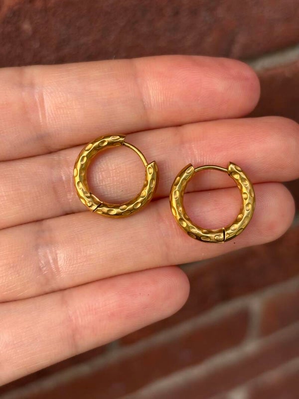 Golden rings small | Oorbellen