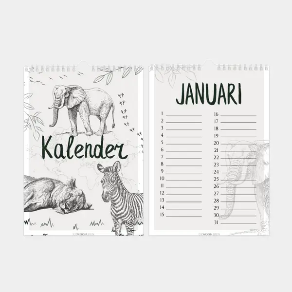 Verjaardagskalender  | Jungle