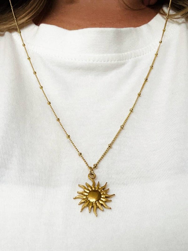 Ketting zon | goudkleur
