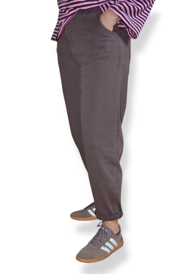 Bruine Stretch balloon broek