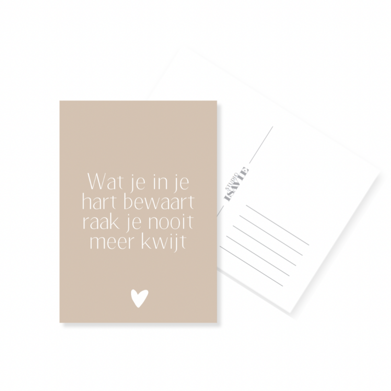 G9. Wat je in je hart bewaart raak je nooit meer kwijt