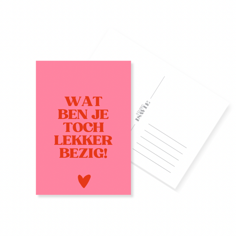 O5. Wat ben je toch lekker bezig!