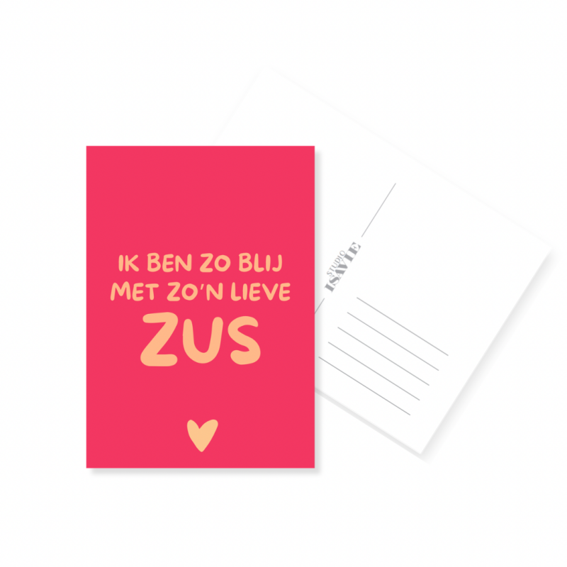 O8. Ik ben zo blij met zo’n lieve zus