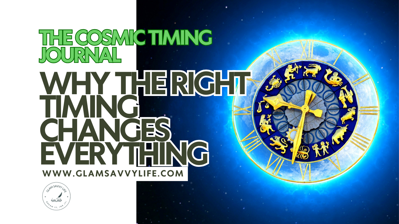 Elegant zodiac clock featuring all 12 Western zodiac signs arranged in a circular celestial dial, symbolising astrology, cosmic timing, lunar cycles, self-discovery, intentional journaling, spiritual growth, manifestation, and aligned living.
