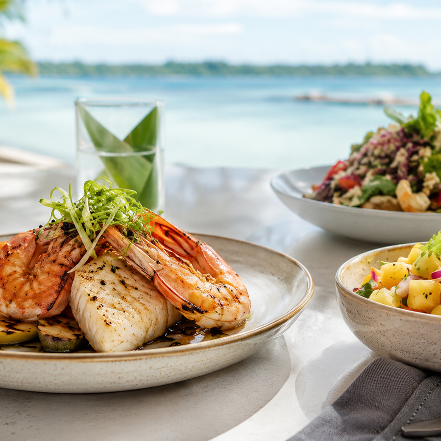 Fresh seafood and tropical cuisine in Bocas del Toro