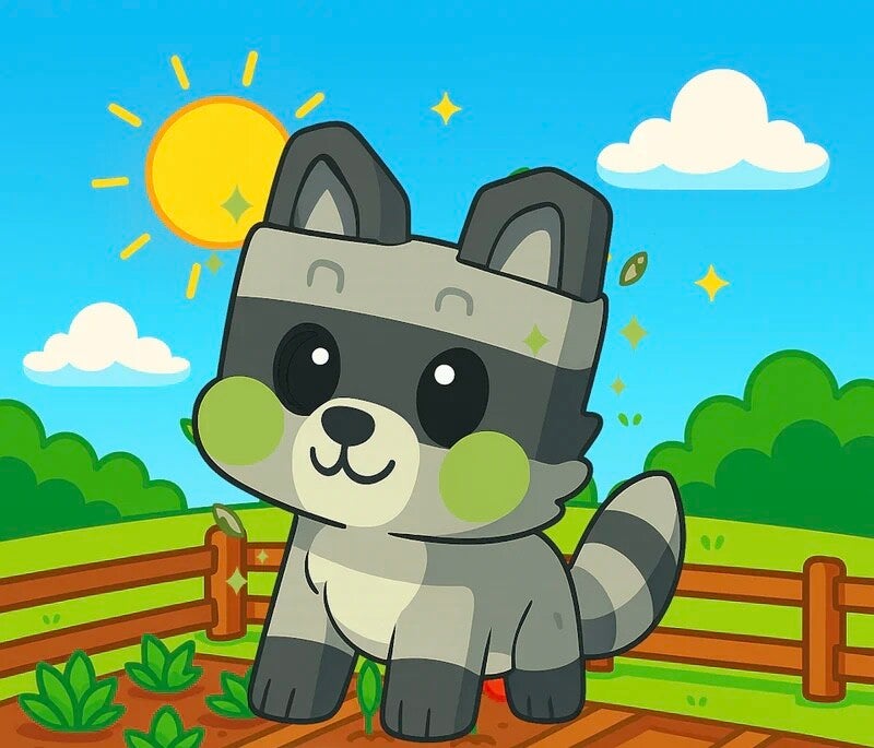 Grow a Garden Raccoon