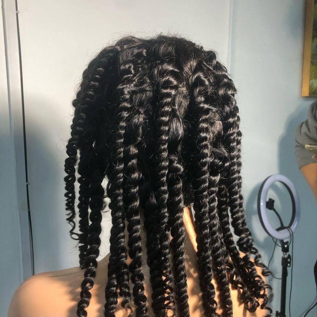 HeleneLuxe Curly Twist Human Hair Wig