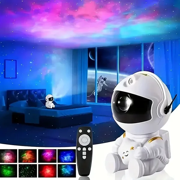 Melkwegprojector met astronaut en nevel op USB met afstandsbediening