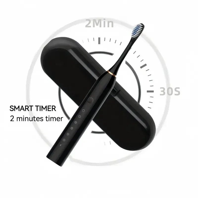 Iyaya Sonic Electric toothbrush - zwart