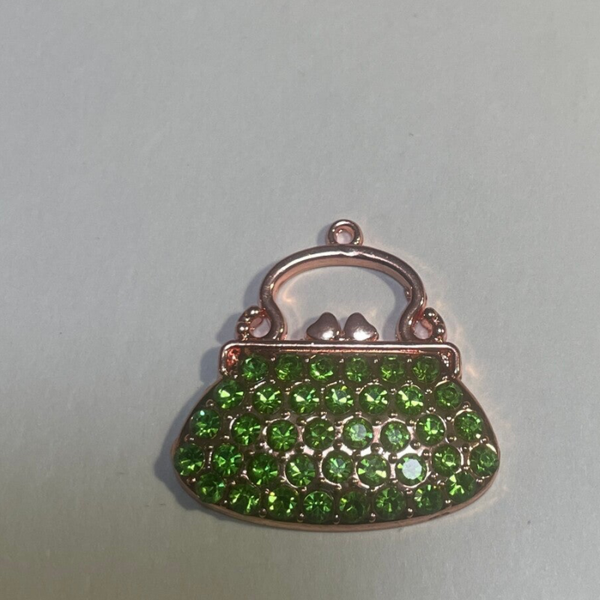 Rose gold bling purse