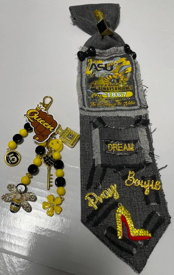 Black / yellow tie (only)