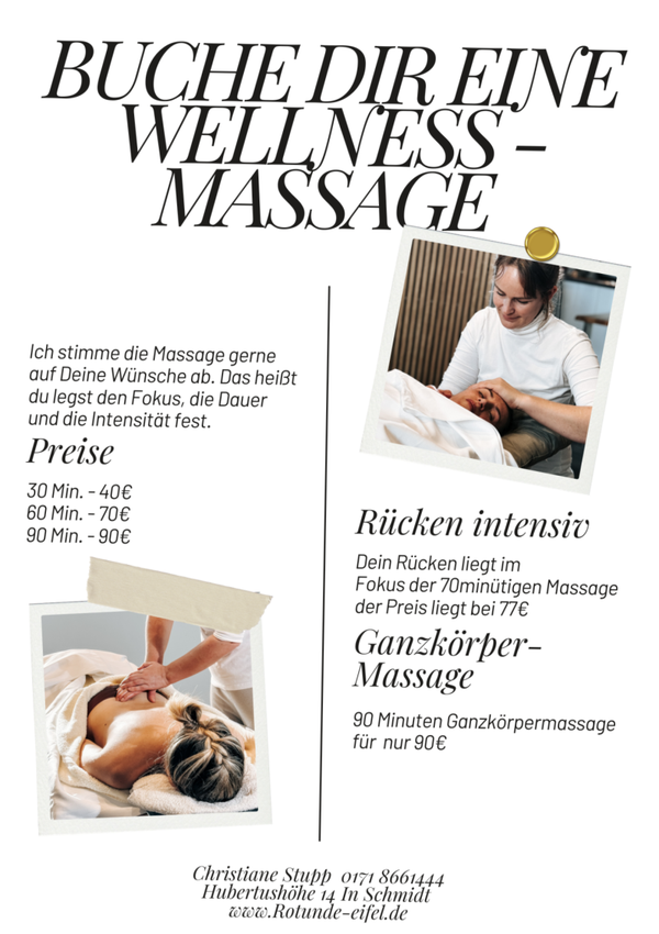 Massagegutschein 30 Minuten Entspannung