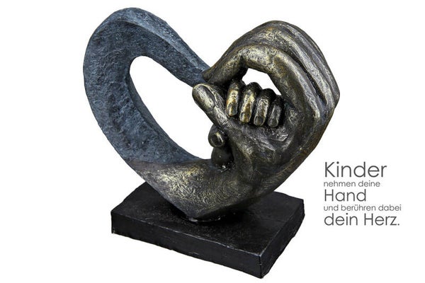 Gilde Hands of Love – Hart met Handen – Decoratief Beeld – 16 cm