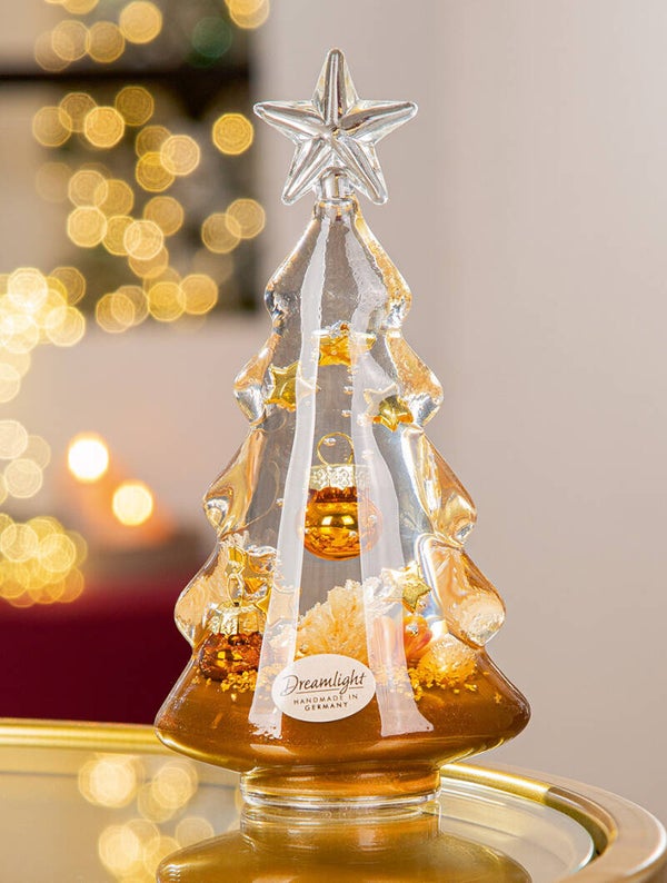Gilde Dreamlight Cozy Night – Tree Navidad Smart Glazen Kerstboom – 16 cm