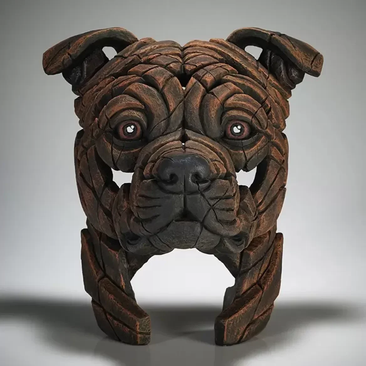 Edge Sculpture Staffordshire Bull Terrier Bust (Brindle)  (OP BESTELLING LEVERBAAR)