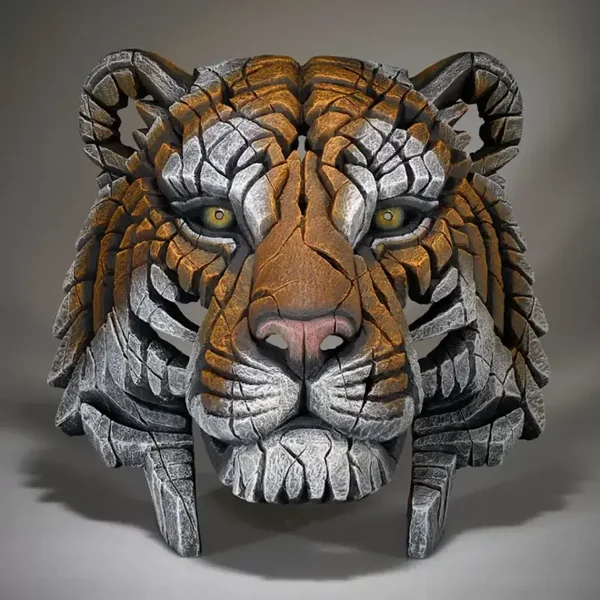 Edge Sculpture Tiger Bust