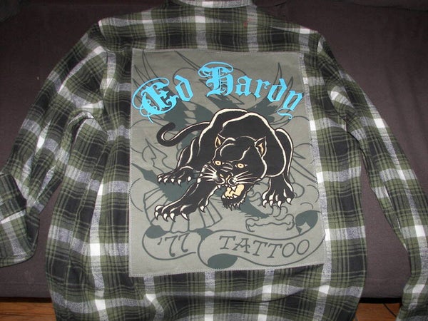 Ed Hardy on Flannel