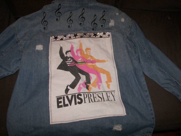 Elvis Presley on Jean Jacket