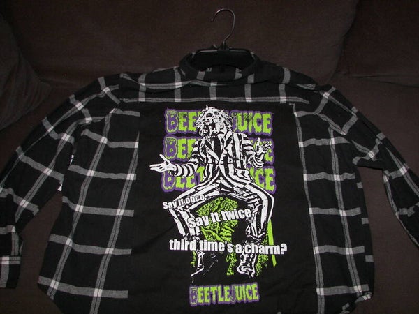 Beetlejuice on a Flannel