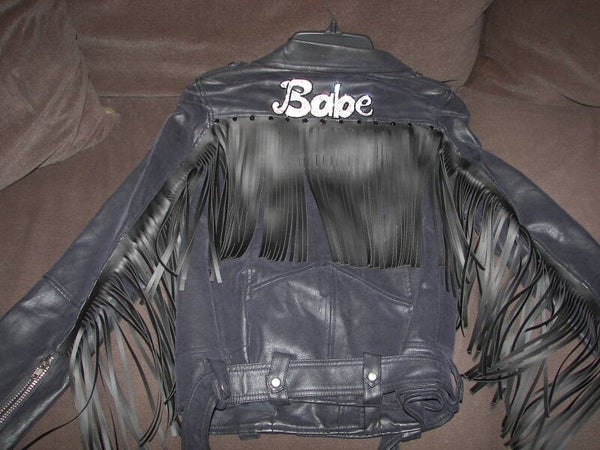 Fake Leather Fringe Jacket
