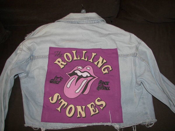 Rolling Stones on a Jean Jacket