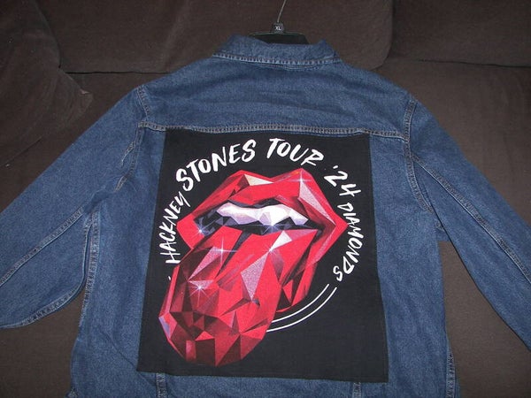 Rolling Stones on a Jean Jacket