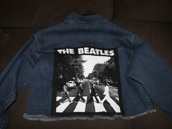 The Beatles on Jean Jacket