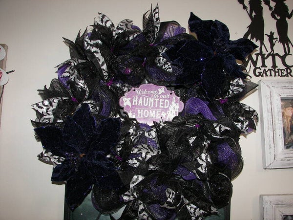 Halloween Bat Wreath