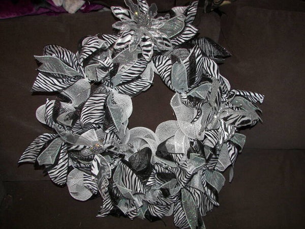 Zebra Wreath