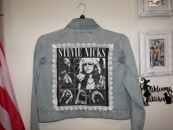 Stevie Nicks on Denim Jacket
