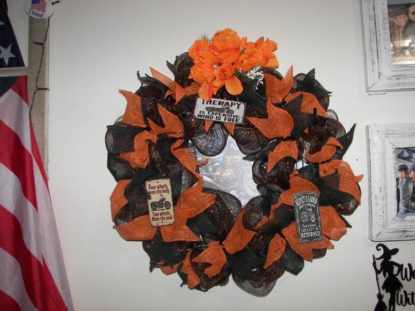 Motorcycle Wreath