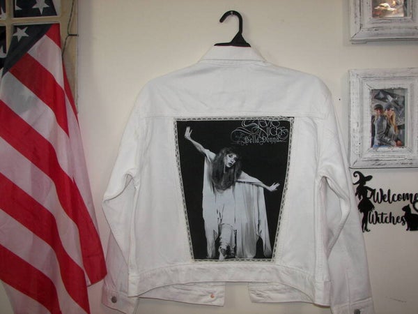 Stevie Nicks White Jean Jacket