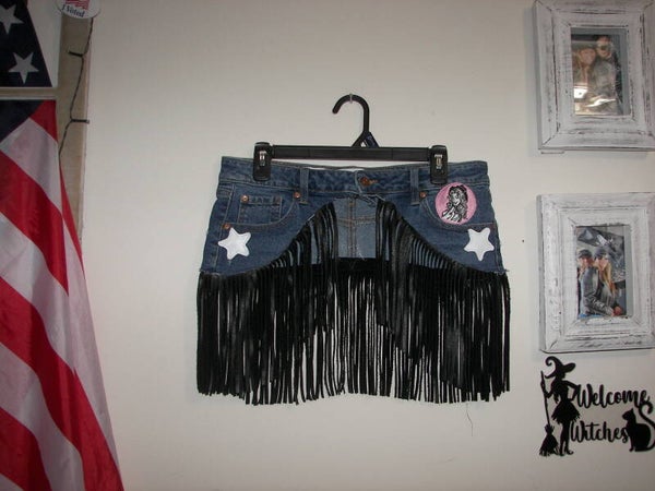 Cowgirl Jean Fringe Belt