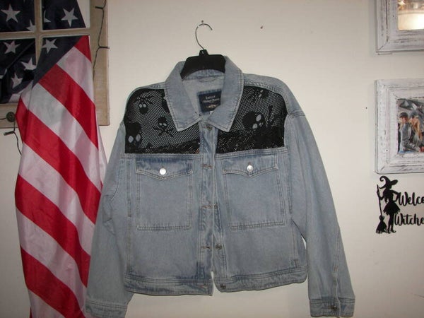 Jean Jacket with Skull