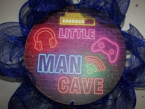 Boys Man Cave Small Wreath