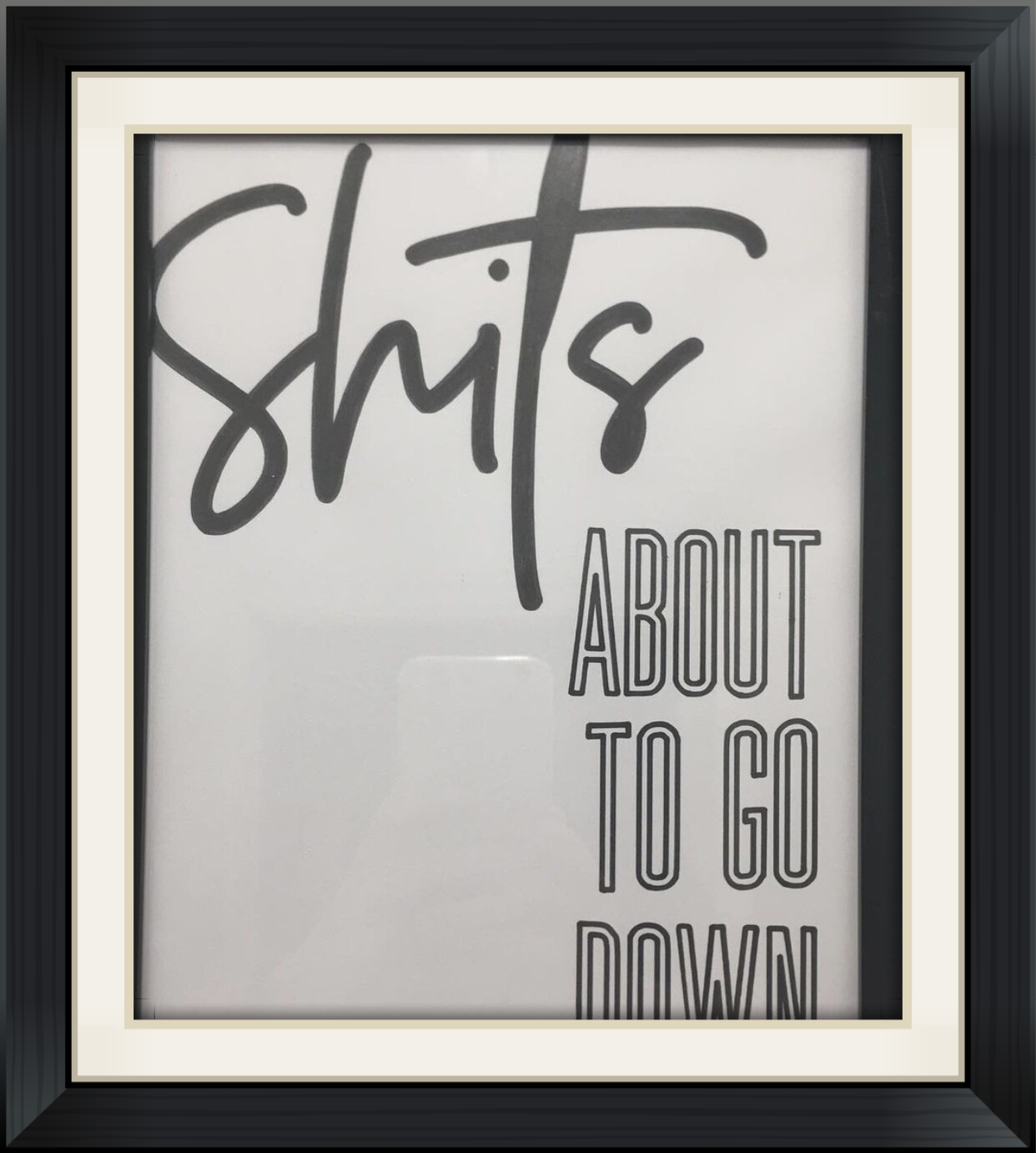 sassy bathroom frame