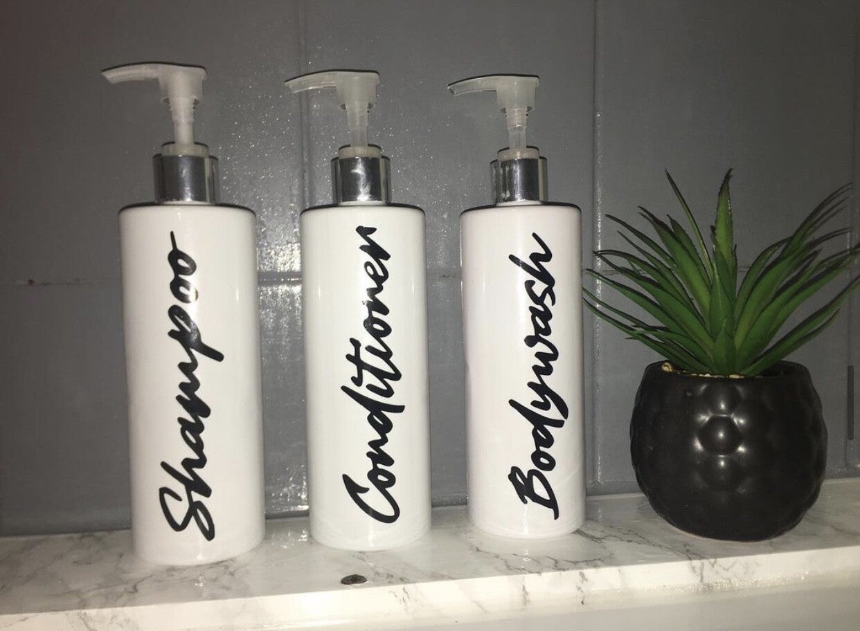 Labelled bottles