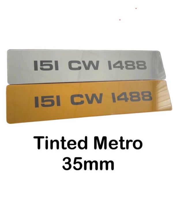 Tinted Metro Number Plates