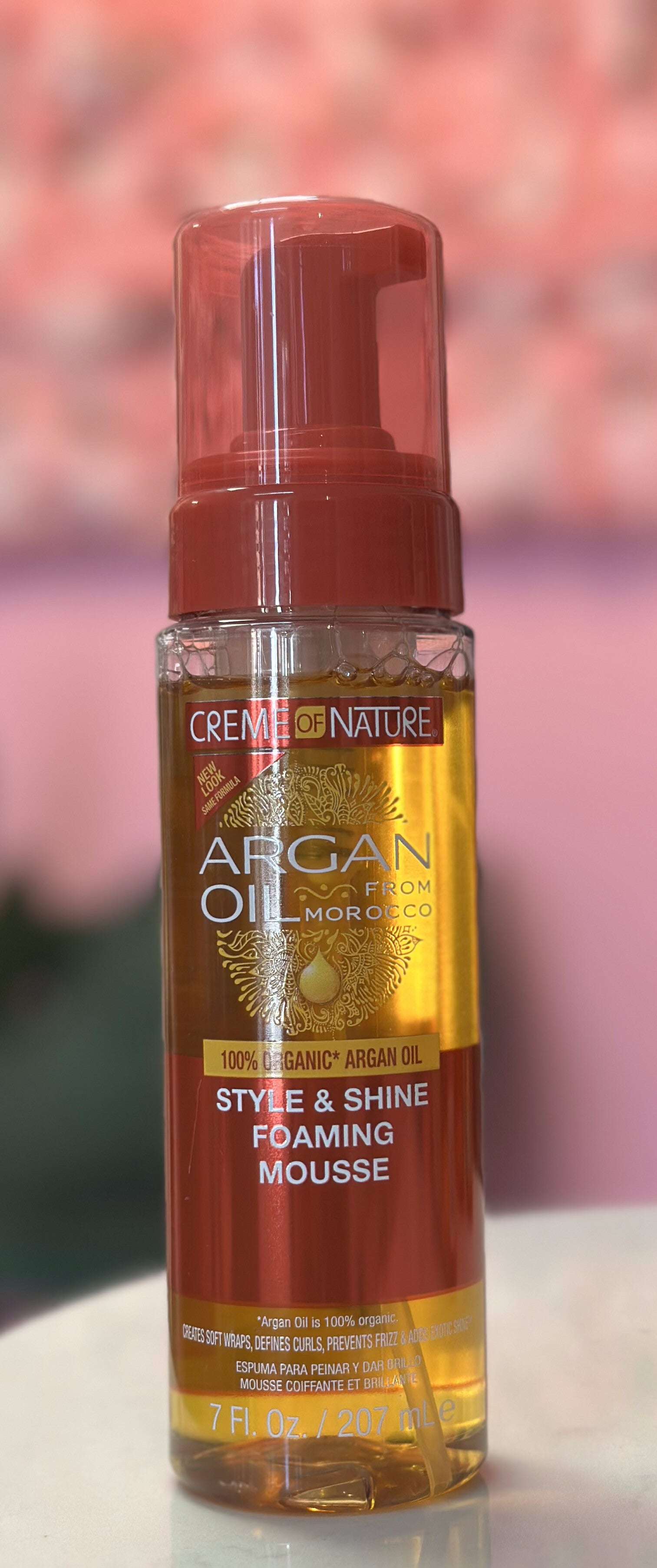Creme Of Nature Argan Oil Foaming Mousse Activadora de rizos